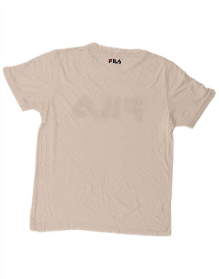 FILA T-Shirt Graphique Homme Grand Blanc