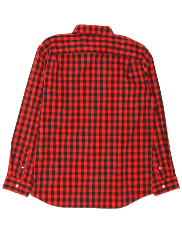 Gap Chemise Homme Large Rouge Vichy Coton