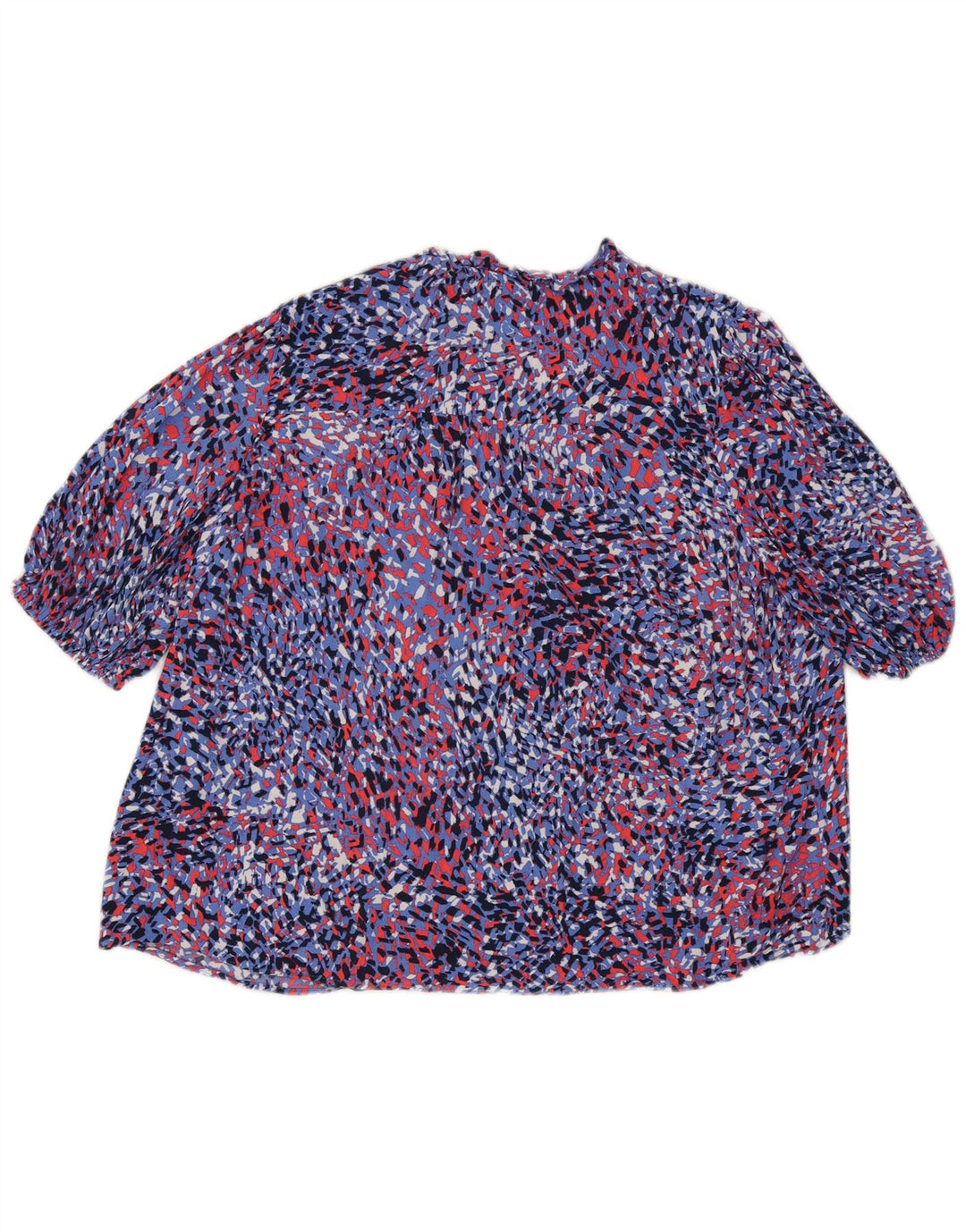 Marks & Spencer Chemisier Top UK 18 XL Bleu Animal Print Viscose