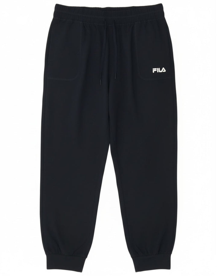 Fila Pantalon de survêtement pour femme Joggers UK 12 Bleu marine moyen Polyester