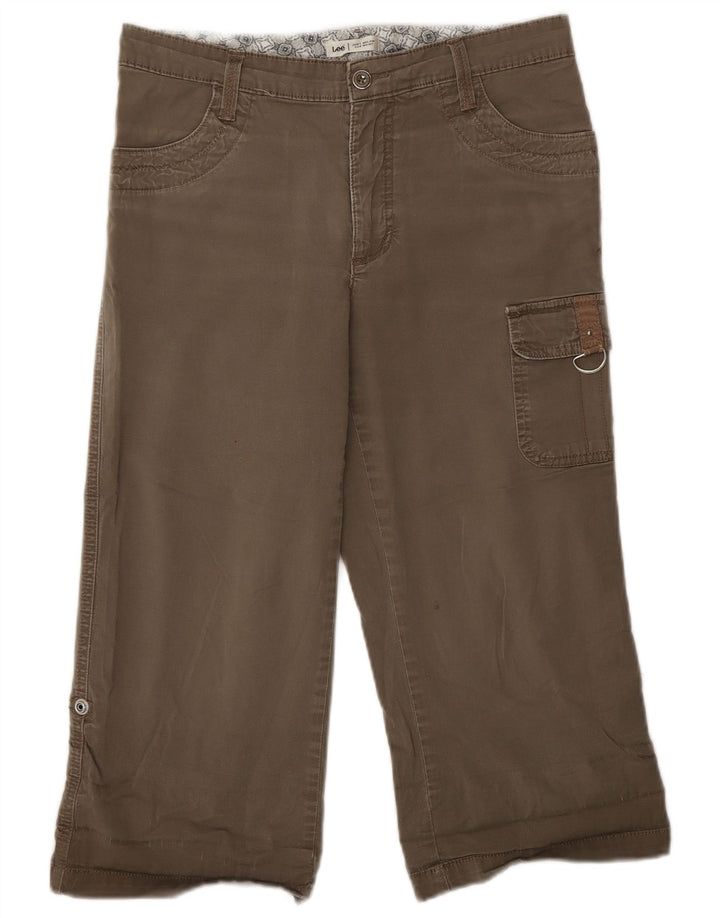Lee Pantalon Capri Cargo Femme US 6 Medium W30 L20 Coton Kaki