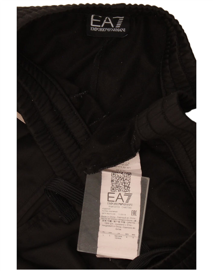 Emporio Armani Pantalon de survêtement pour homme Joggers Large Noir Polyester