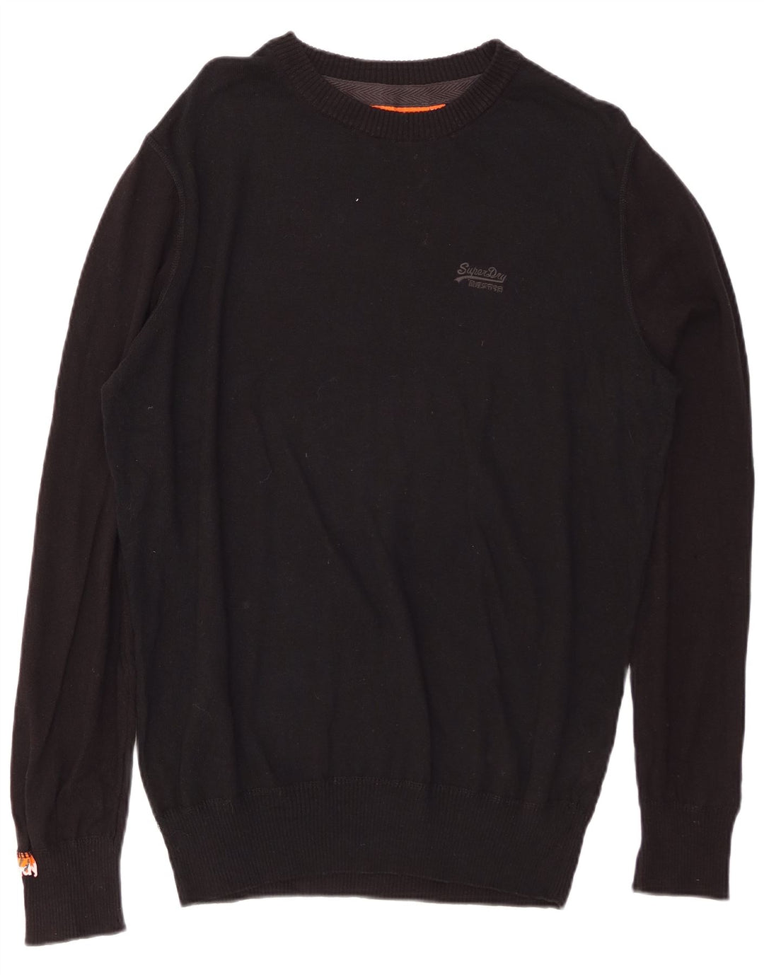 SUPERDRY Pull col rond homme XL noir coton