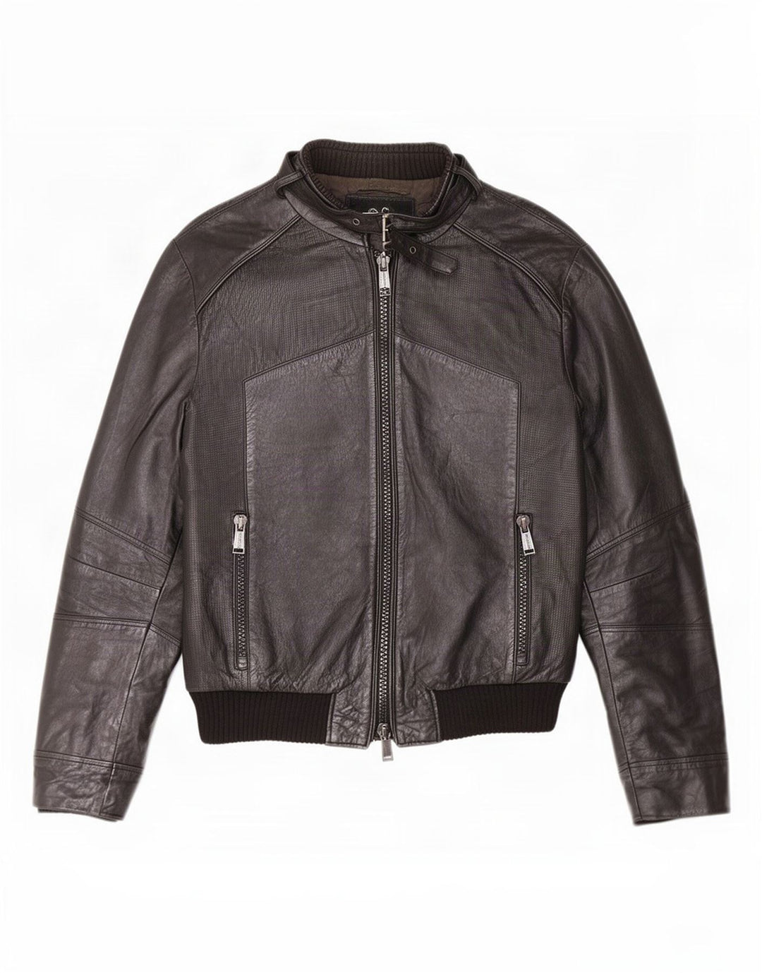 Antony Morato Veste en cuir pour homme UK 38 Medium Noir