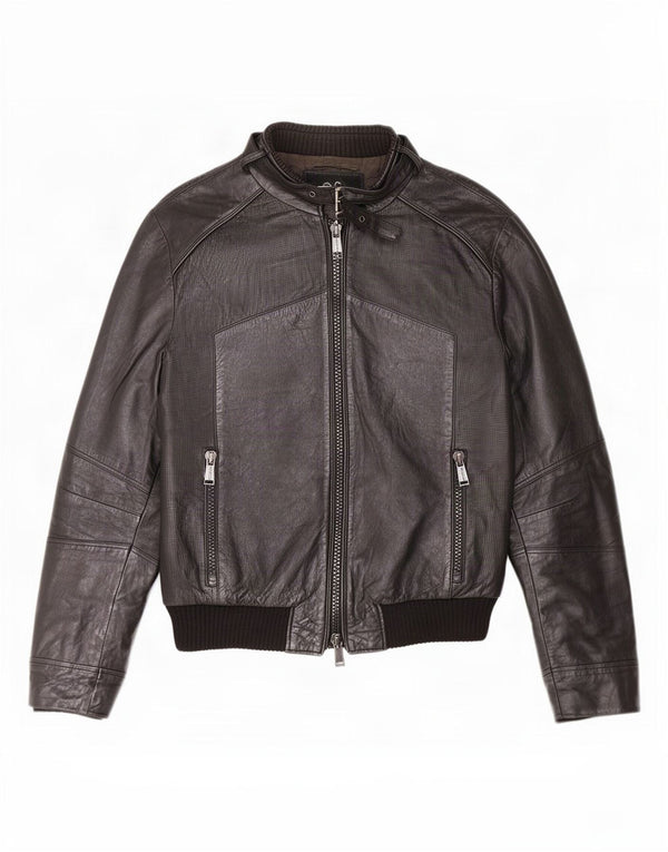 Antony Morato Veste en cuir pour homme UK 38 Medium Noir