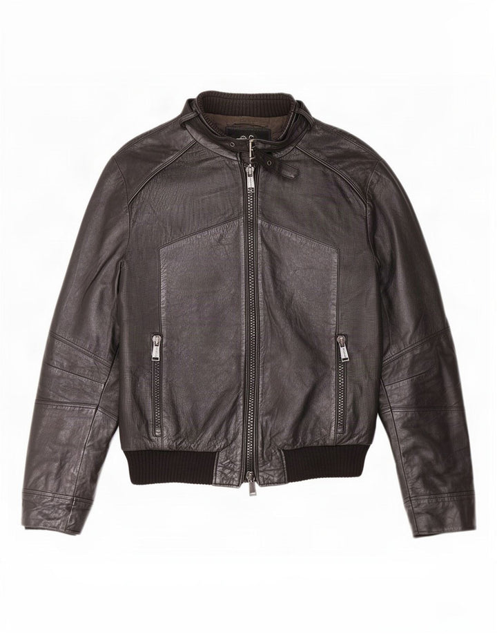 Antony Morato Veste en cuir pour homme UK 38 Medium Noir