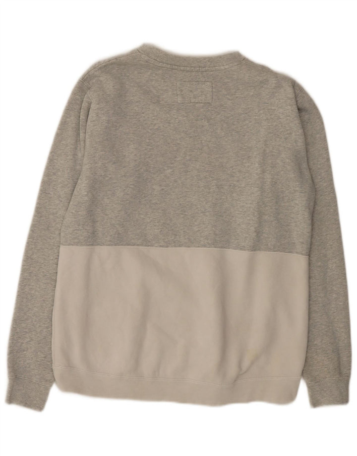 Hurley Sweat-Shirt Graphique Homme Gris Moyen Colorblock Coton