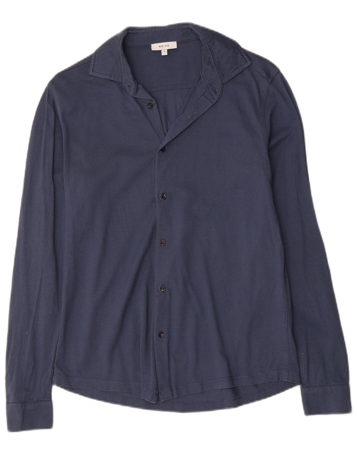 Reiss Chemise Homme Petit Bleu Coton