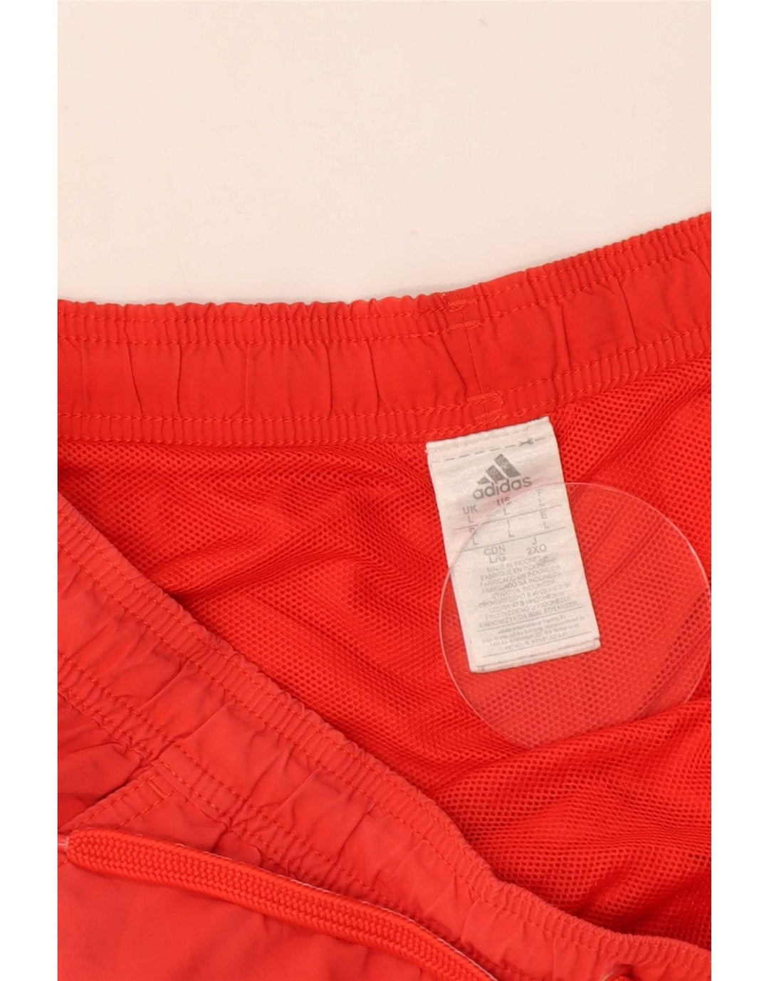 Adidas Short de sport pour homme Grand nylon rouge