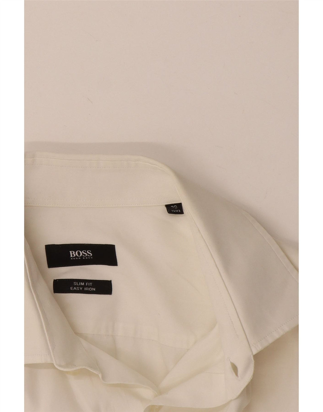 Hugo Boss Chemise slim fit pour homme Taille 39 15 1/2 Blanc moyen