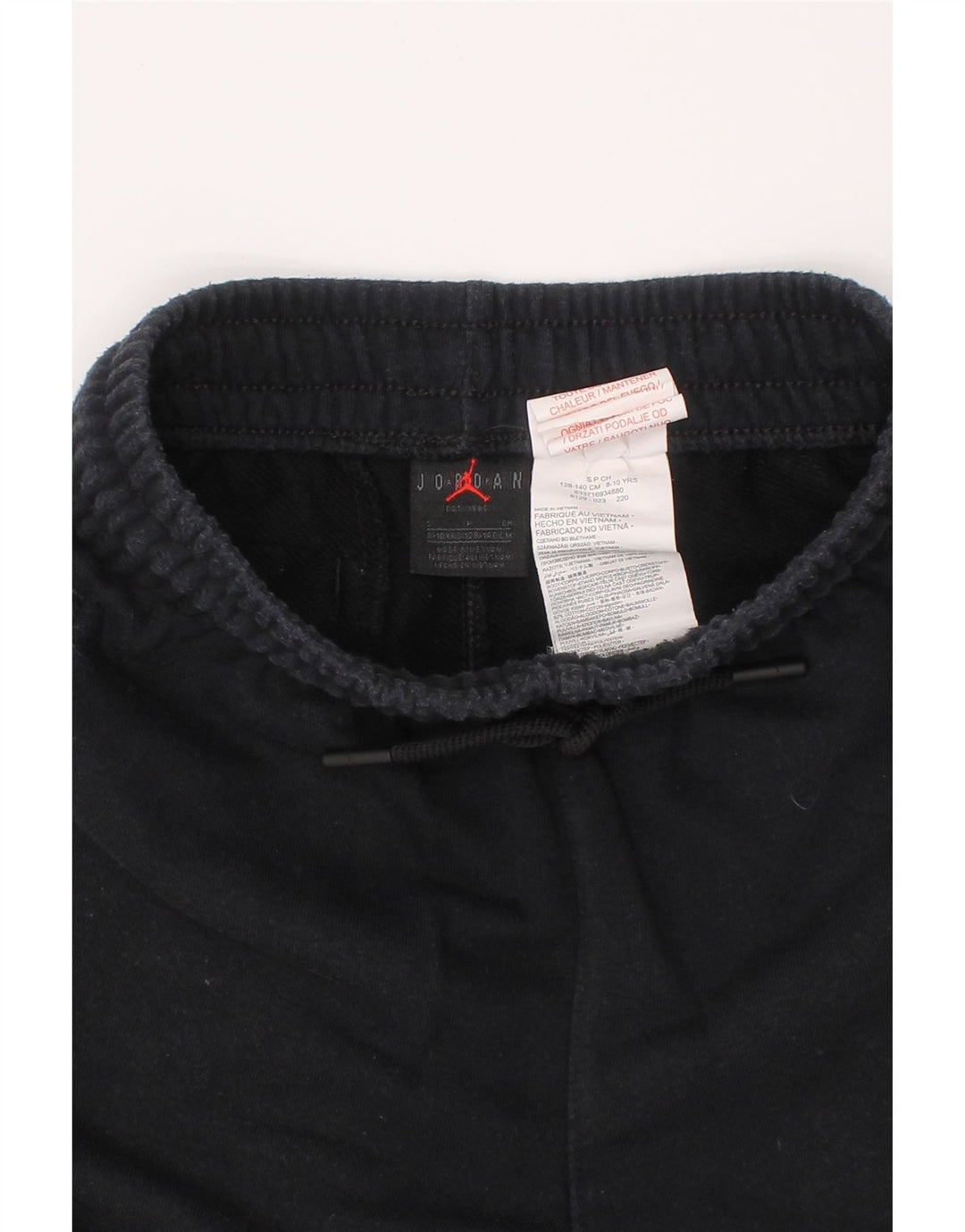 JORDAN Short de sport graphique pour garçon 8-9 ans Petit coton noir