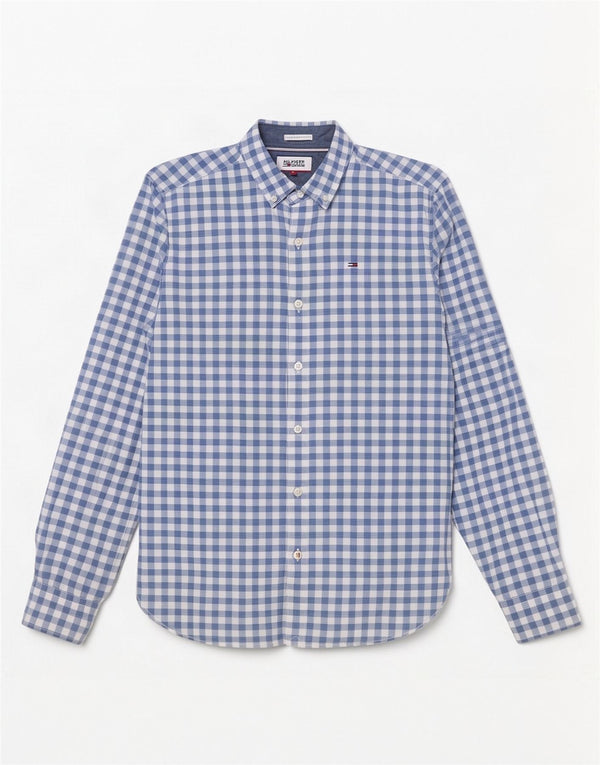 Tommy Hilfiger Chemise Homme Petit Bleu Vichy Coton