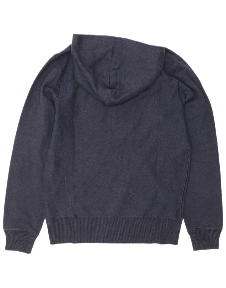 Woolrich Pull à Capuche Graphique Homme Bleu Marine Moyen