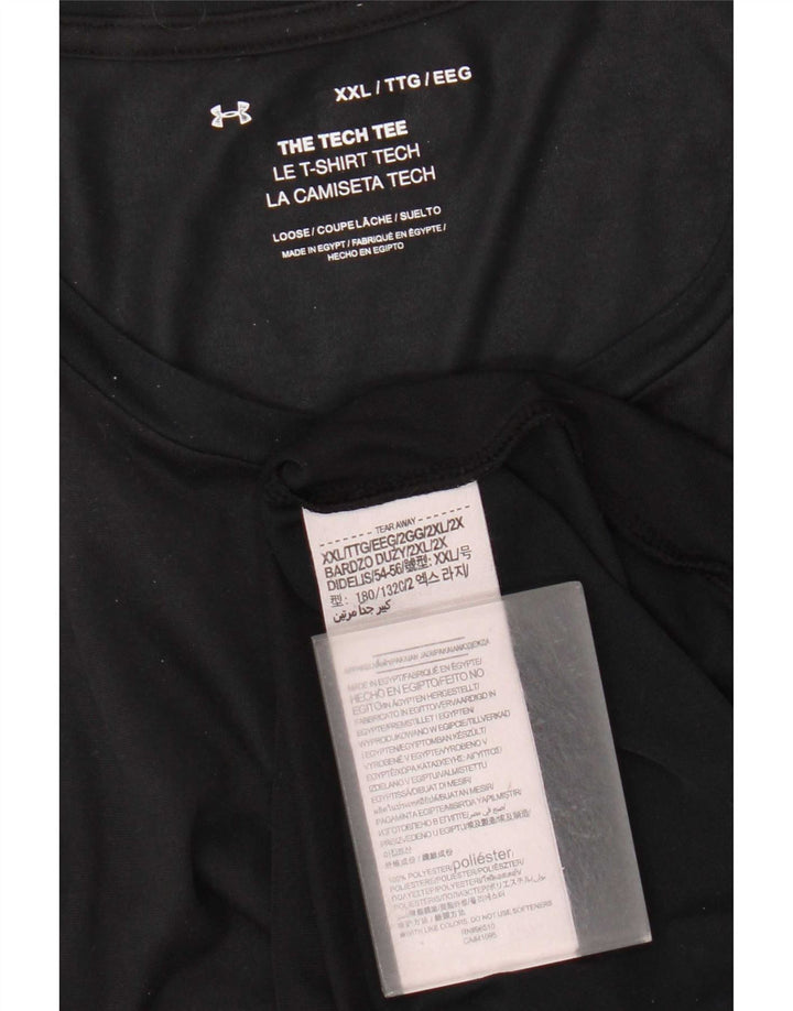 Under Armour T-Shirt Homme Top 2XL Noir Polyester
