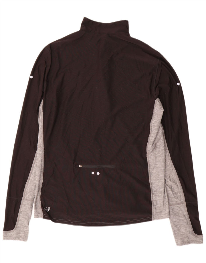 PUMA Haut de Survêtement Zip Neck Homme Noir Colorblock