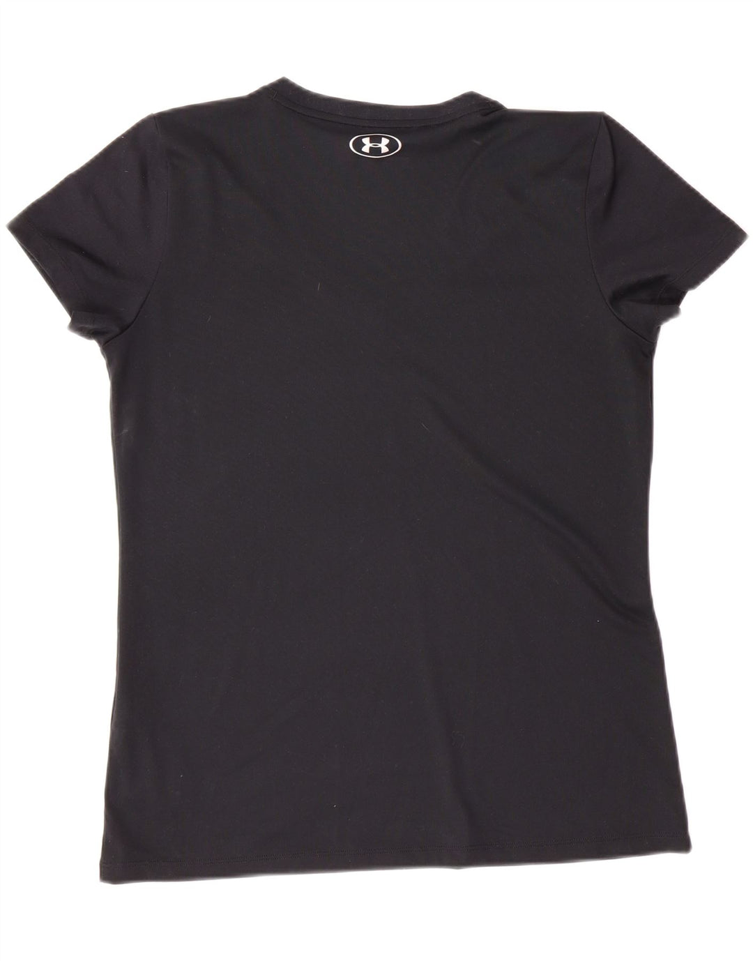 UNDER ARMOUR Womens Heat Gear T-Shirt Top UK 14 Medium Black Polyester
