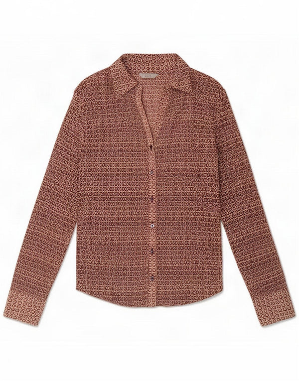 Marks & Spencer Chemisier pour femme UK 14 Large Bordeaux Géométrique