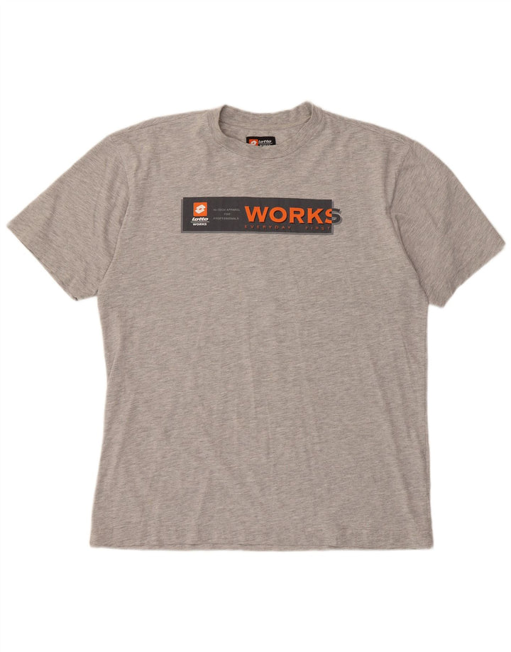LOTTO T-Shirt Graphique Homme XL Gris