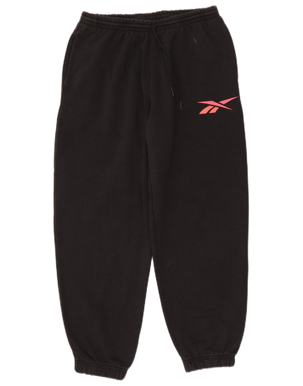 Reebok Pantalon de survêtement pour femme Joggers UK 16/18 Large Noir Coton