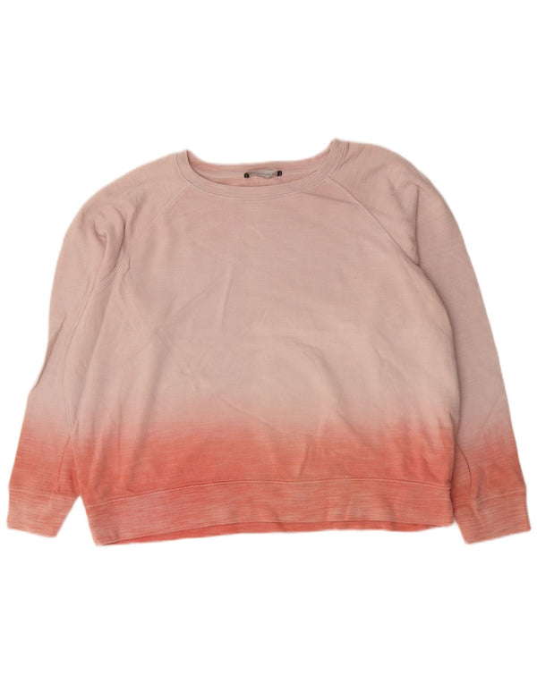 Marks & Spencer Sweat-shirt pour femme UK 20 2XL Rose Colourblock Coton