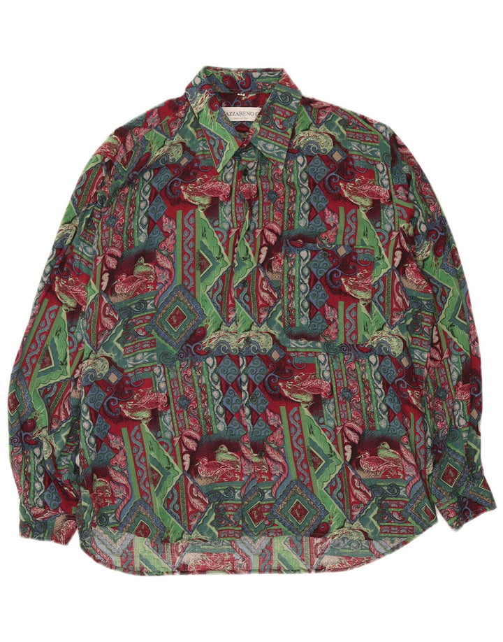 Nazzareno G. Chemise Homme Medium Multicolore Géométrique Viscose