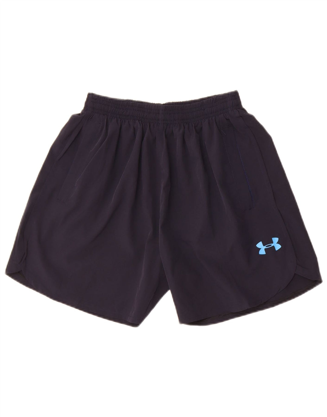 Under Armour Short de Sport Garçon 11-12 ans Bleu Marine Polyester