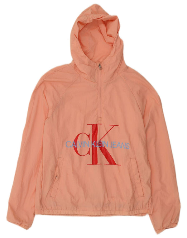Calvin Klein Jeans Veste de pluie graphique 1/4 zippée pour fille 13-14 ans Rose