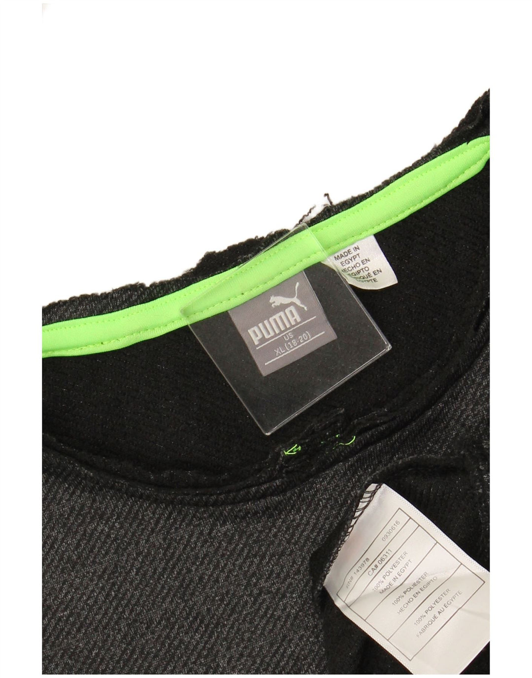 PUMA Sweat-shirt pour garçon 15-16 ans XL Gris Polyester