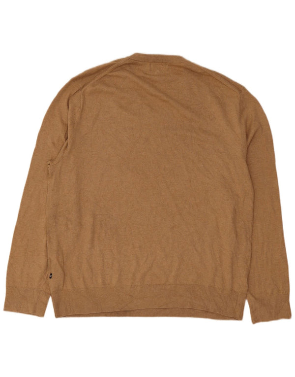 Nautica Pull Col V Homme XL Coton Beige