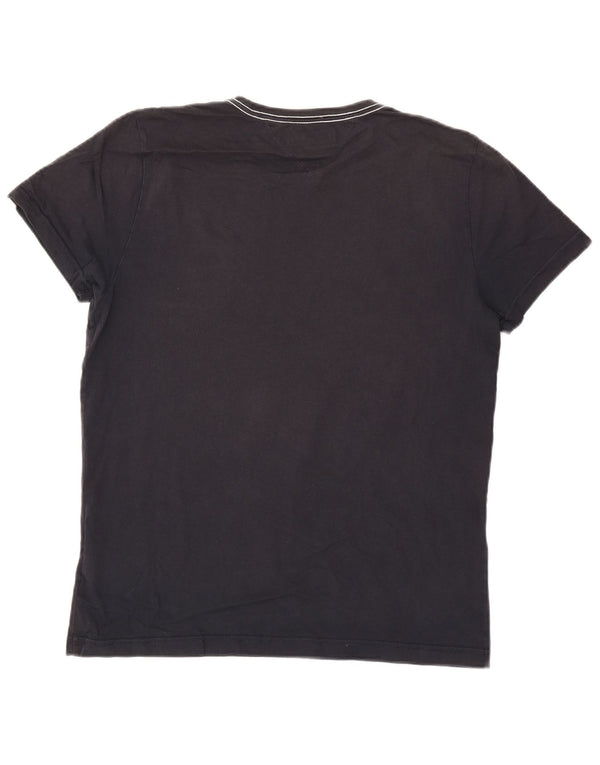 Tommy Hilfiger T-shirt graphique pour hommes, grand, bleu marine, coton