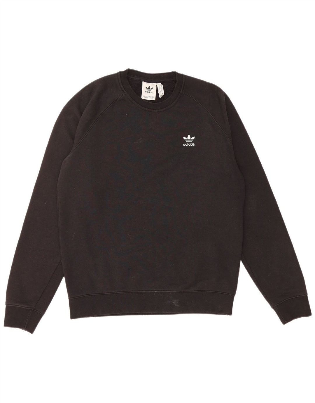 ADIDAS Mens Sweatshirt Jumper Medium Black Cotton