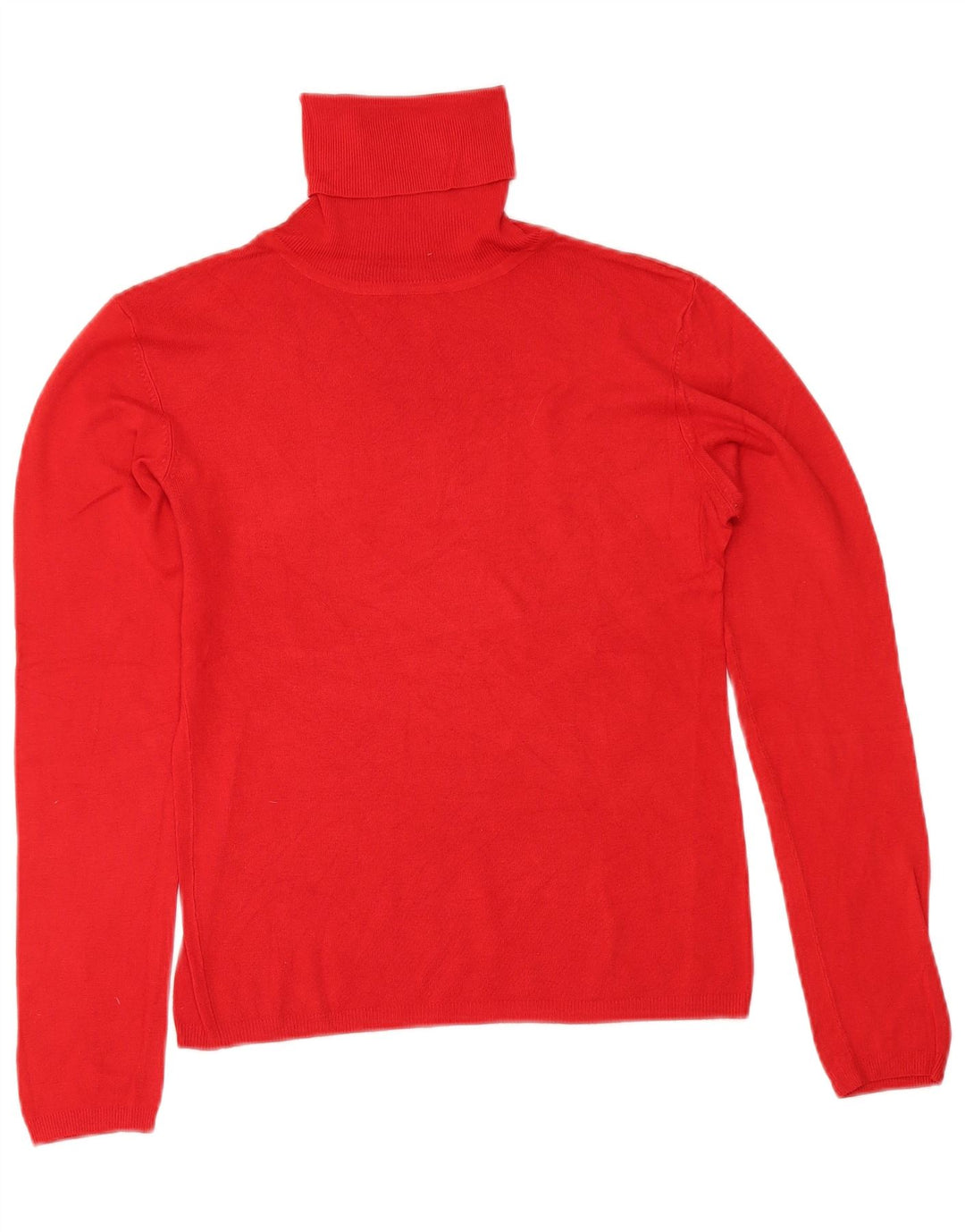 Zara Pull col roulé pour femme UK 14 Grande rayonne rouge