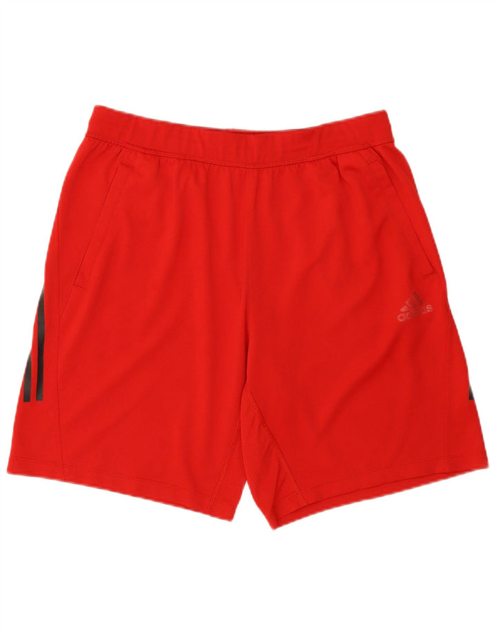 Adidas Short de sport Aeroready pour hommes, grand rouge, en polyester