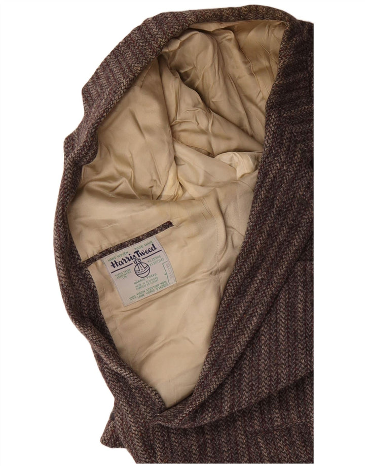 HARRIS TWEED Veste blazer à 2 boutons pour homme UK 38 Gris moyen rayé