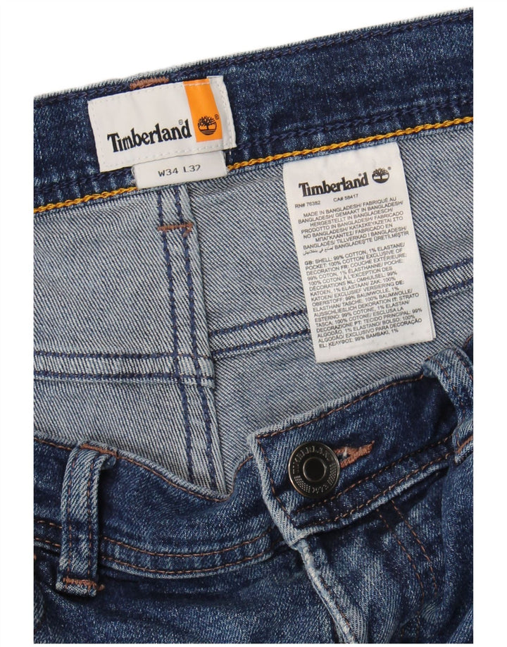 Timberland Jean droit homme W34 L32 bleu coton