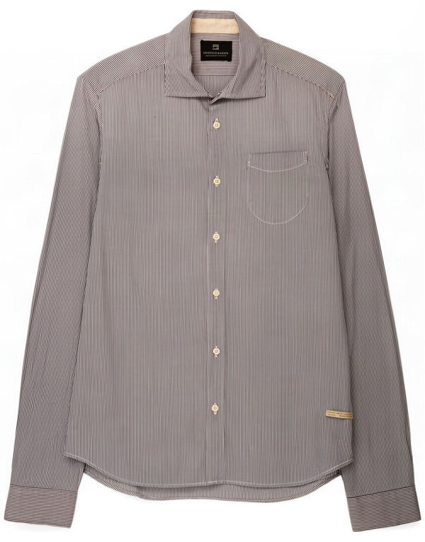 Scotch & Soda Chemise homme Small Bleu à fines rayures en coton