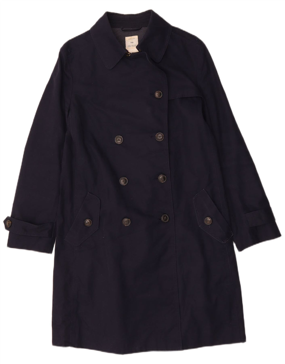Gap Trench-Coat Femme UK 14 Bleu Marine Moyen