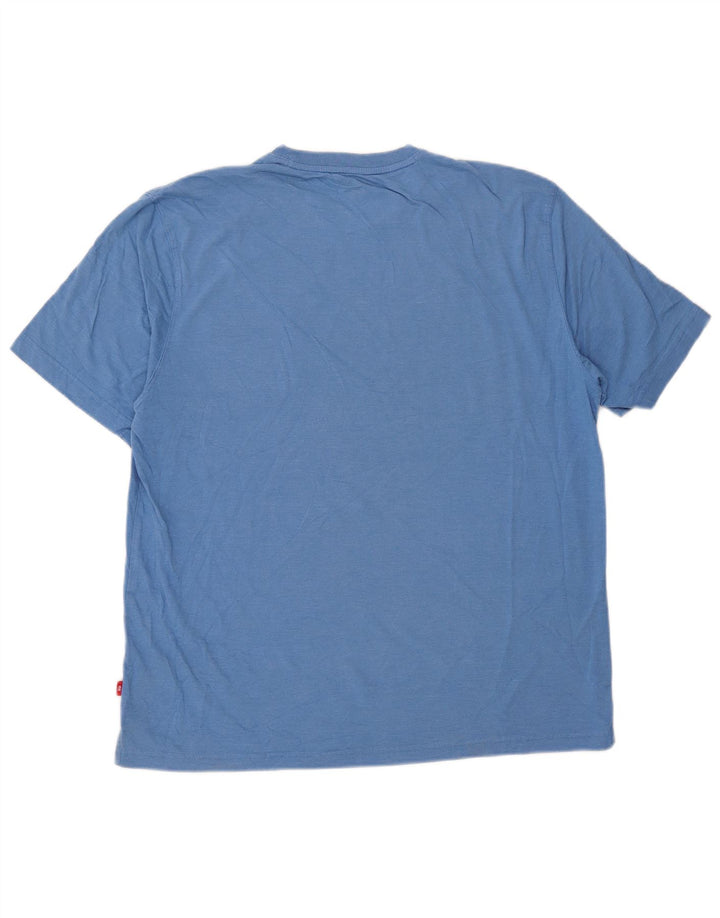 Izod T-Shirt Homme Haut Grand Bleu