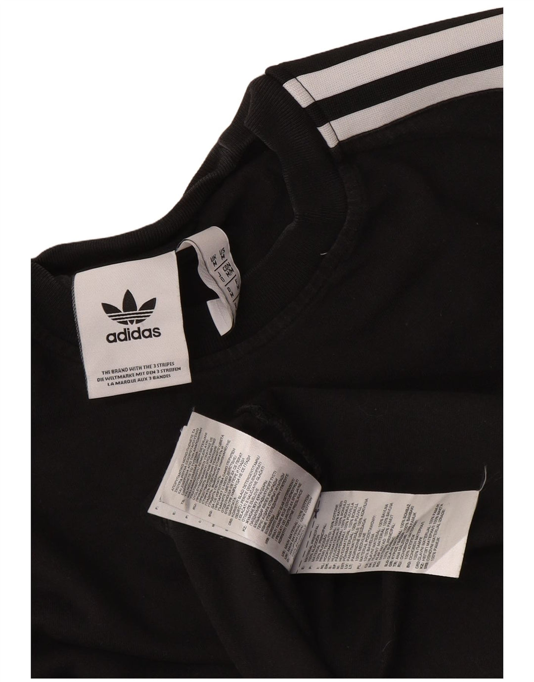 Adidas T-Shirt Homme Haut Noir Moyen Coton