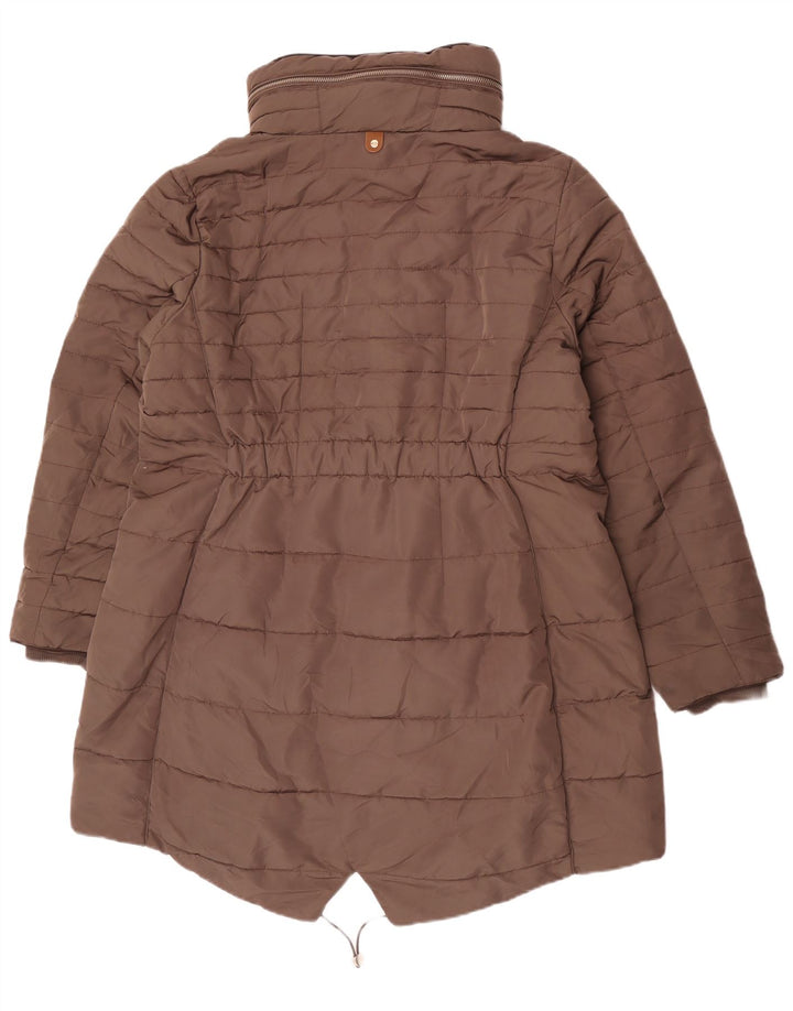 Marks & Spencer Parka à capuche pour femme UK 20 2XL Kaki Polyester