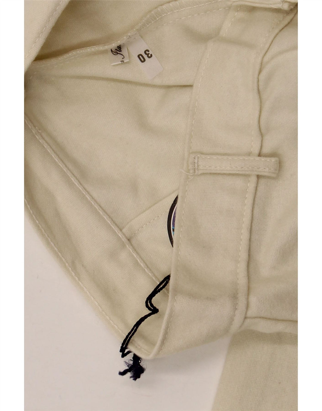 VINTAGE Pantalon décontracté bootcut femme W30 L34 Beige