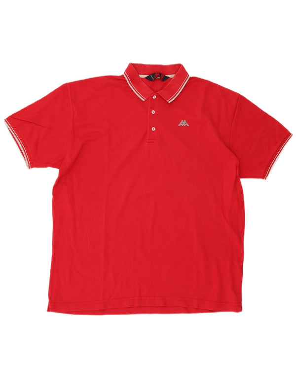 Kappa Polo Homme 2XL Rouge Coton