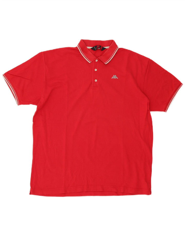 Kappa Polo Homme 2XL Rouge Coton