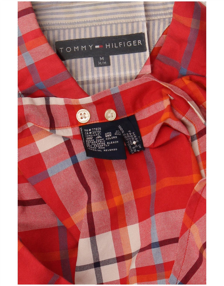 Tommy Hilfiger Chemise Homme Rouge Moyen Plaid Coton
