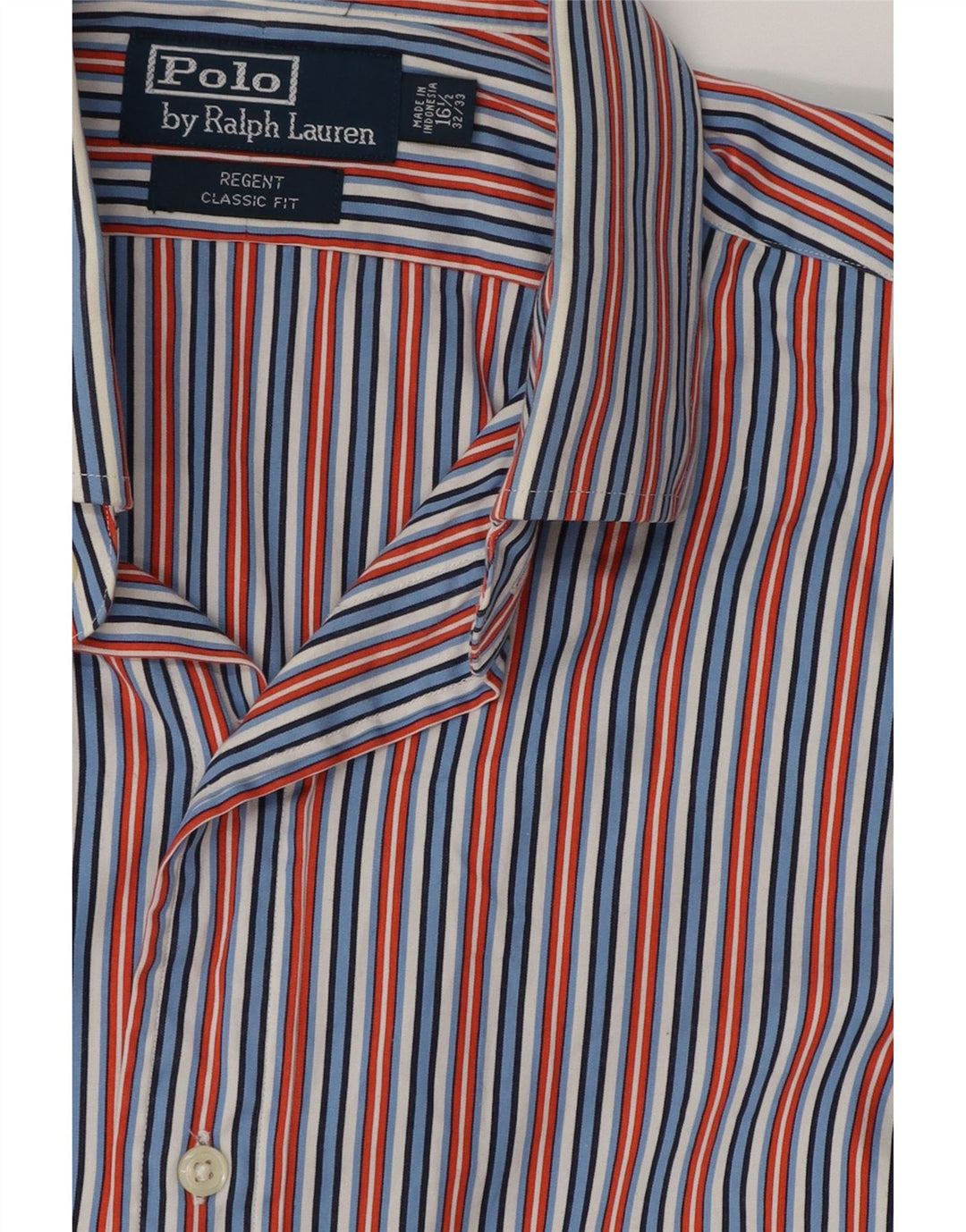 POLO RALPH LAUREN Chemise Regent Homme Taille 16 1/2 Large Multicolore