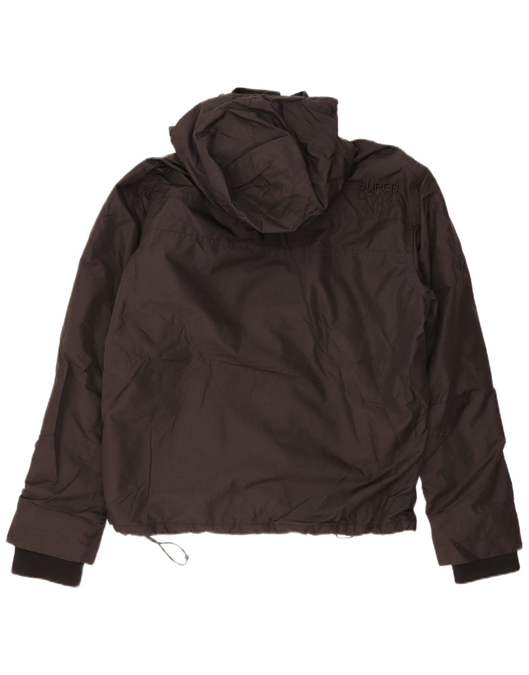 SUPERDRY Veste coupe-vent à capuche pour hommes UK 42 XL Noir Polyester