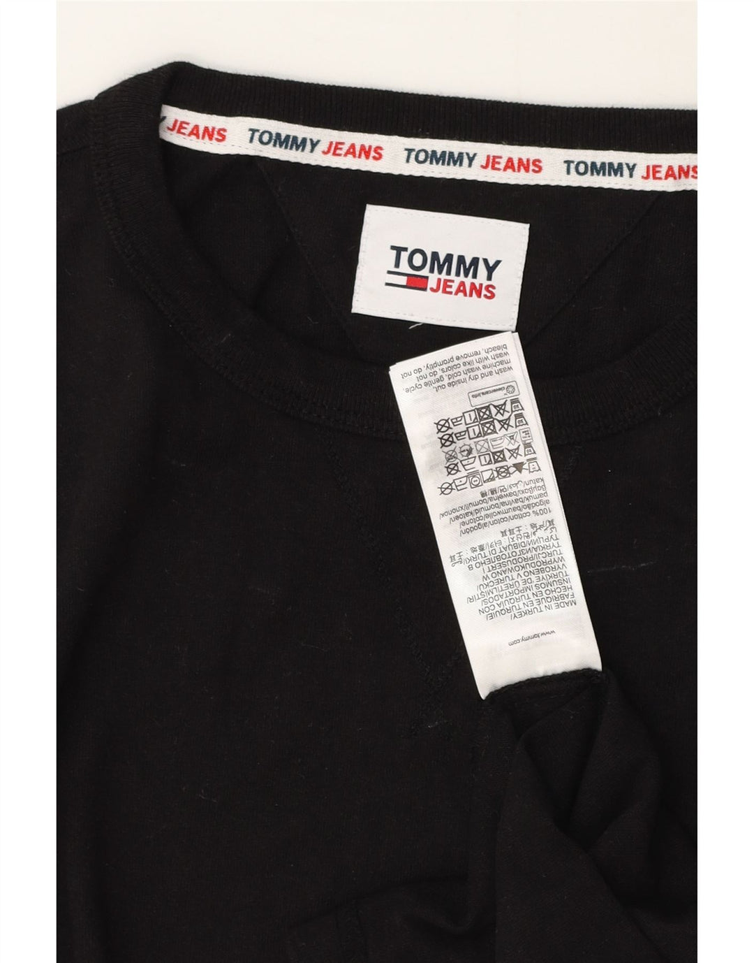 Tommy Hilfiger T-Shirt Homme Noir Moyen Coton