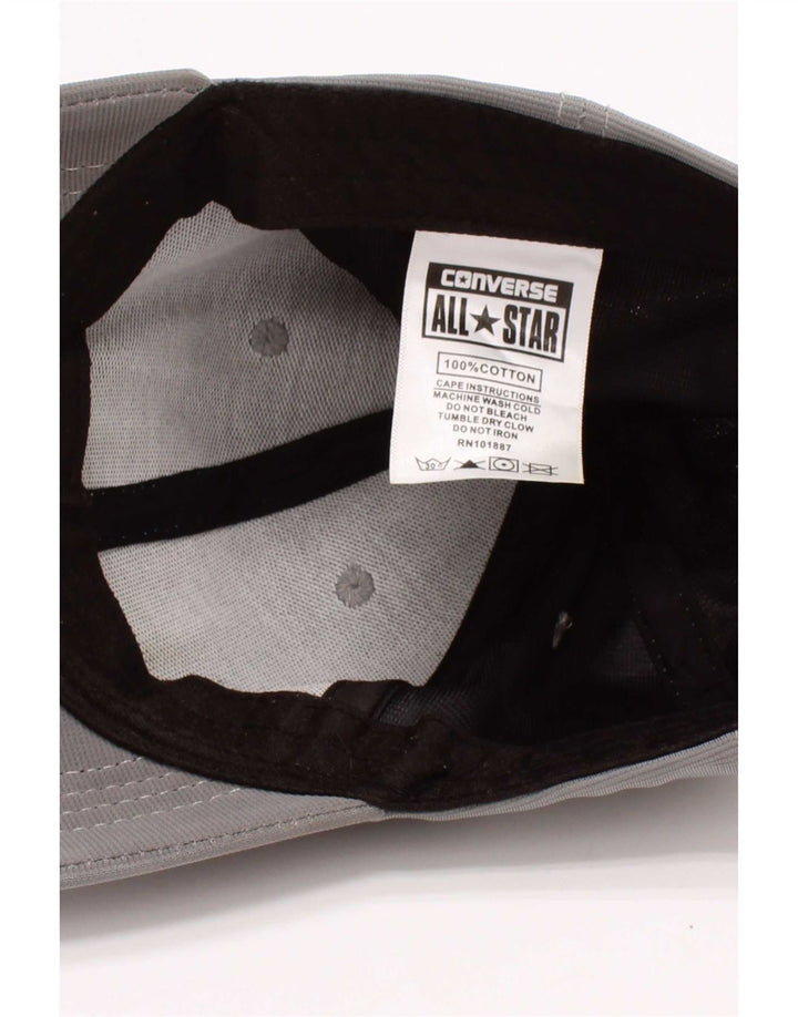 Converse Casquette de baseball graphique pour homme Taille unique Gris Coton