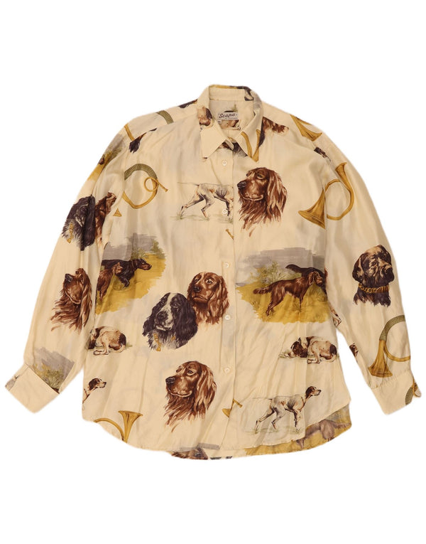 Scapa Chemisier surdimensionné pour femme EU 38 Medium Off White Animal Print