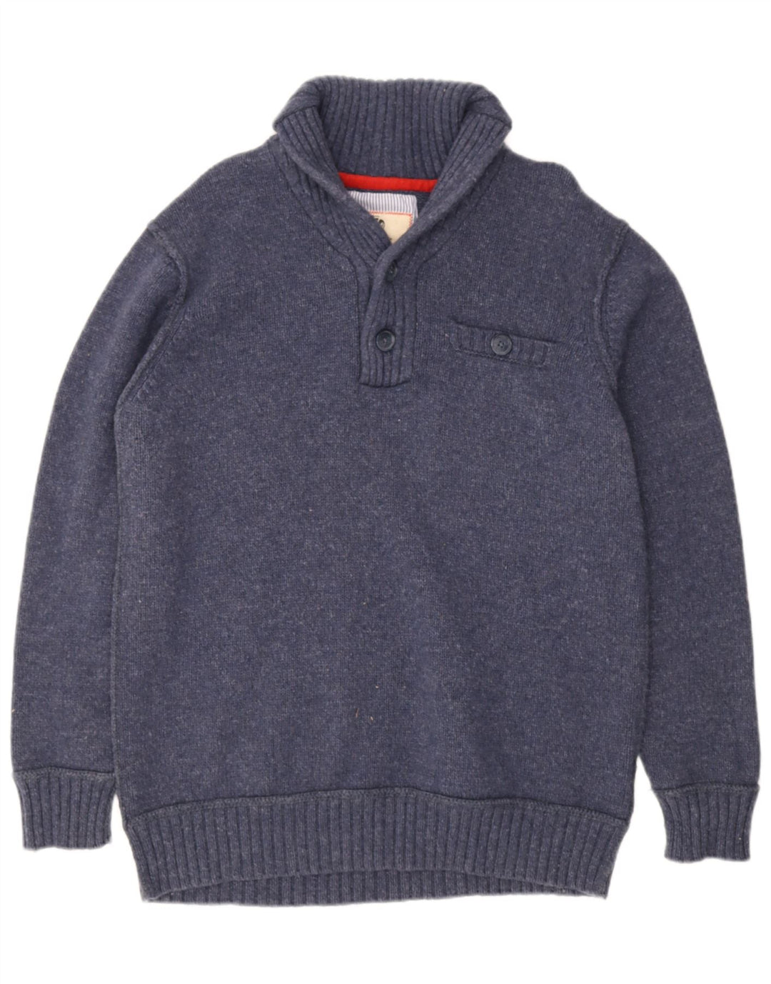 Fat Face Pull col châle pour homme en laine d'agneau Bleu marine 2XL